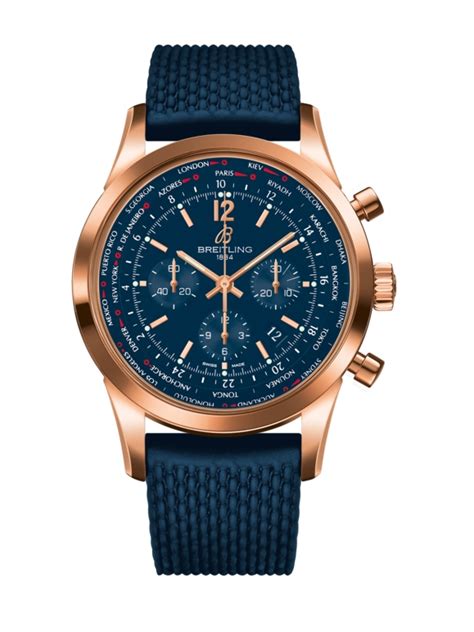 breitling transocean chronograph unitime pilot leather|Breitling Transocean chronograph perpetual calendar.